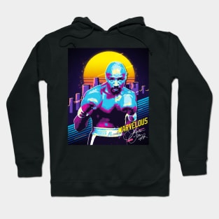 Marvelous Marvin Hagler Boxing Legend Signature Vintage Retro 80s 90s Bootleg Rap Style Hoodie